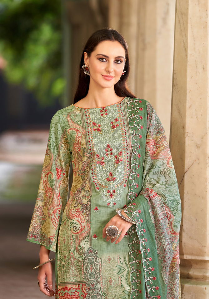 Anarkali By Alok Suit Pakistani Print Embroidery Dress Material Wholesale Online